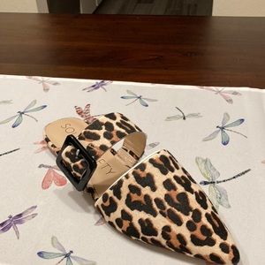 Brand new leopard Sole Society slip on